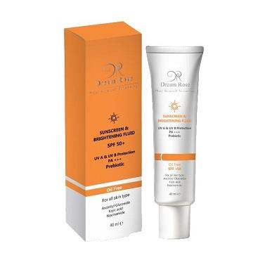 فلوئید ضد آفتاب ضدلک و روشن کننده - بی رنگ و فاقد چربی دریم رز دارای SPF50 و PA+++